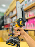 DEWALT 48V Cordless Mini Chainsaw Kit – Portable Electric Pruning Saw with 2x Batteries & Carry Case